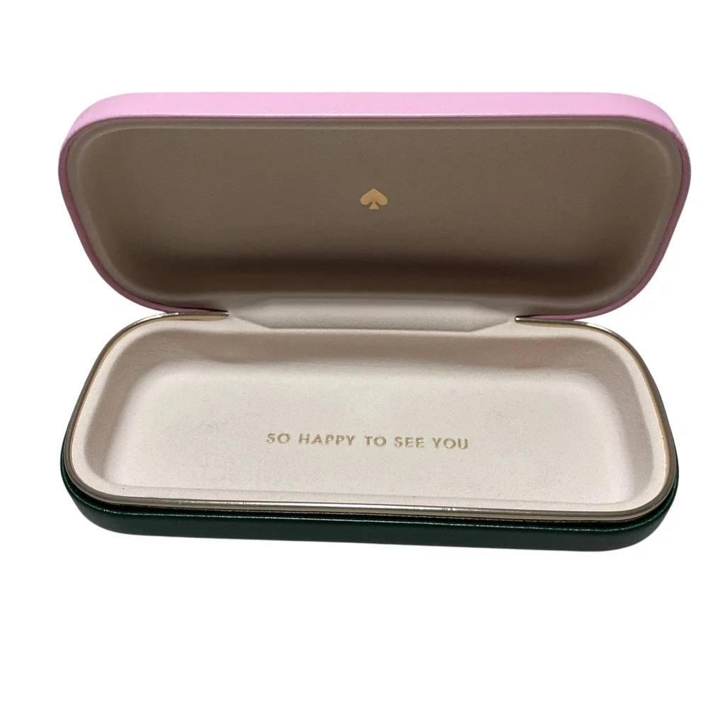 Kate Spade Green Eye Glass Clam Shell‎ Case Hard